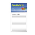 Business Card Magnet w/ 50 Sheet Non-Adhesive Notepad